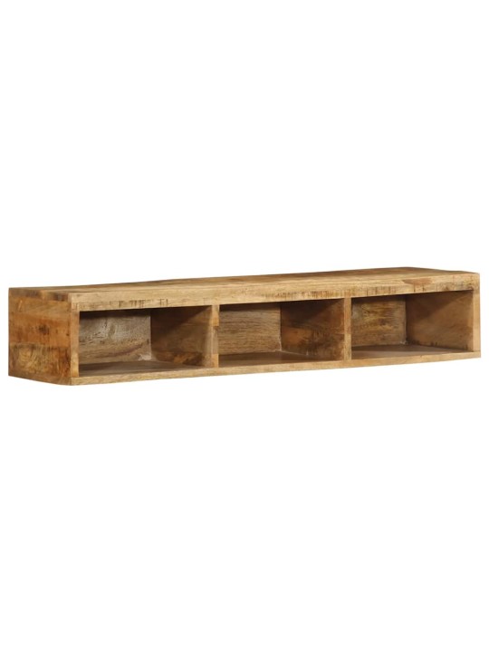 Nástěnná tv skříňka 100 x 30 x 19 cm masivní hrubý mangovník