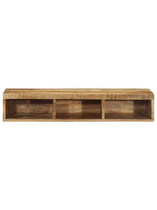 Nástěnná tv skříňka 100 x 30 x 19 cm masivní hrubý mangovník