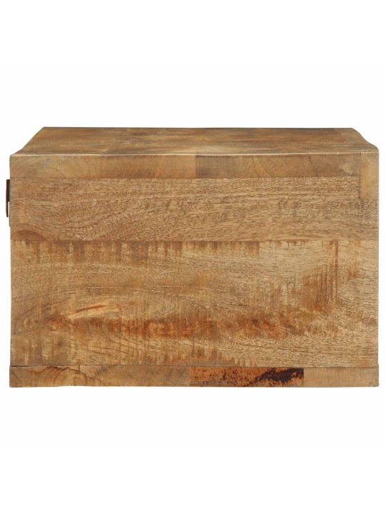 Nástěnná tv skříňka 100 x 30 x 19 cm masivní hrubý mangovník