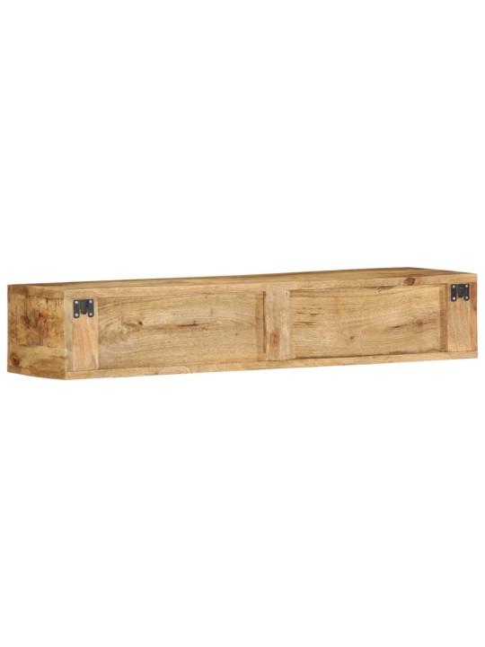Nástěnná tv skříňka 100 x 30 x 19 cm masivní hrubý mangovník