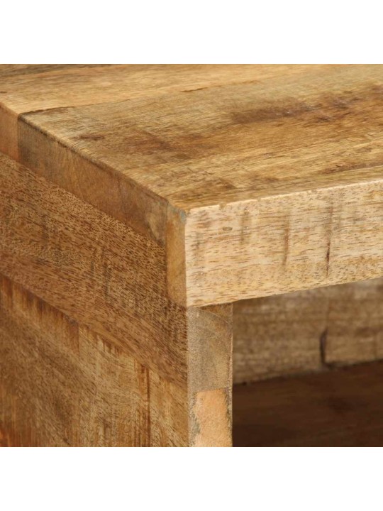 Nástěnná tv skříňka 100 x 30 x 19 cm masivní hrubý mangovník