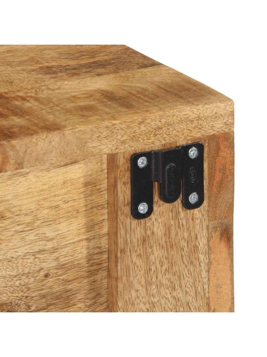 Nástěnná tv skříňka 100 x 30 x 19 cm masivní hrubý mangovník