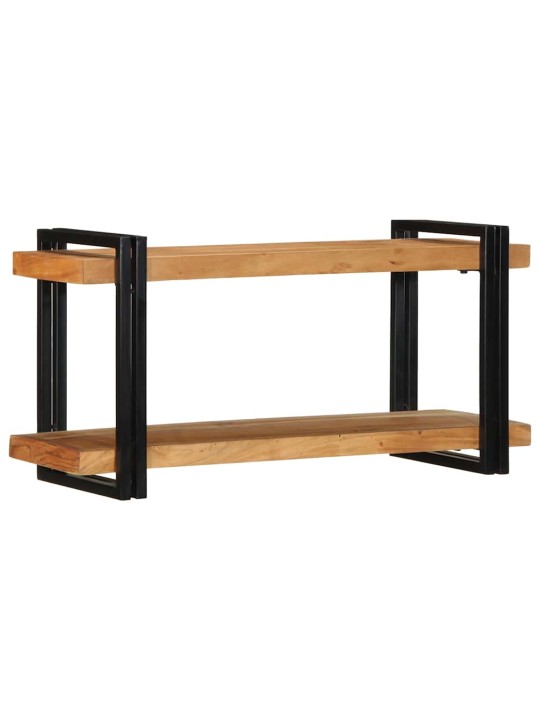 Nástěnná police 90x33x45 cm masivní akáciové dřevo