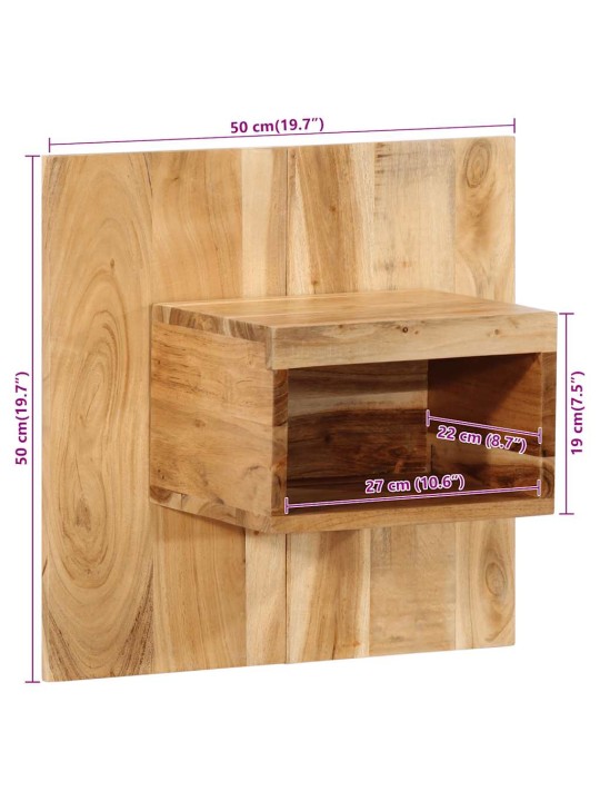 Noční stolek 50x27x50 cm masivní akáciové dřevo