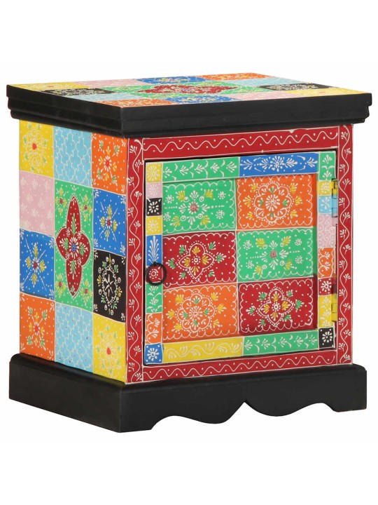 Noční skříňka multicolour 40x35x45 cm masivní dřevo mango