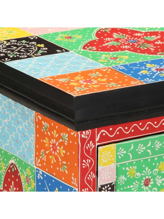 Noční skříňka multicolour 40x35x45 cm masivní dřevo mango