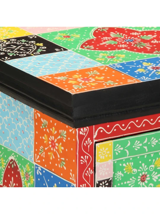 Noční skříňka multicolour 40x35x45 cm masivní dřevo mango