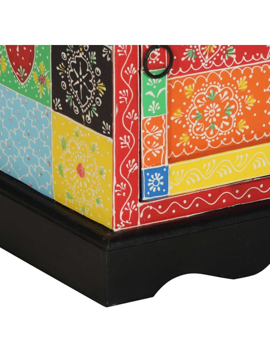 Noční skříňka multicolour 40x35x45 cm masivní dřevo mango