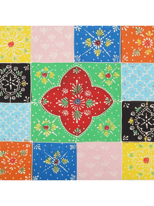 Noční skříňka multicolour 40x35x45 cm masivní dřevo mango