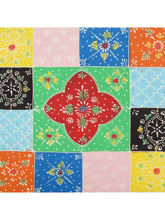 Noční skříňka multicolour 40x35x45 cm masivní dřevo mango