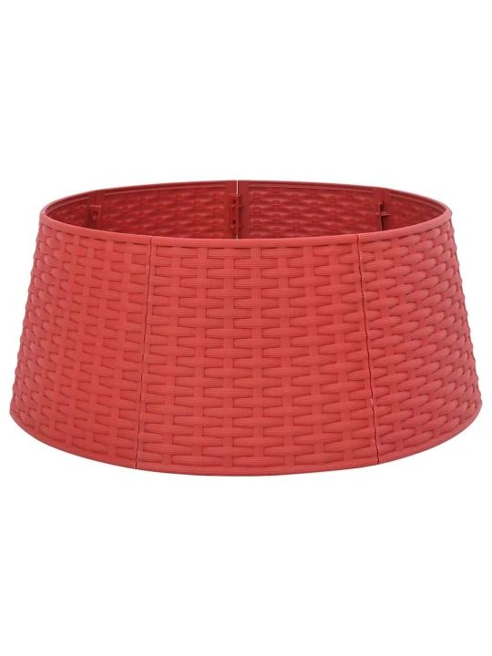 Kryt na stojan vánočního stromku červený Ø 56 x 23 cm plast