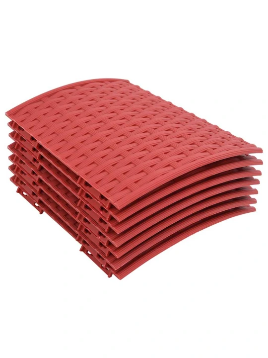 Kryt na stojan vánočního stromku červený Ø 56 x 23 cm plast