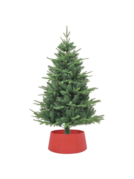 Kryt na stojan vánočního stromku červený Ø 56 x 23 cm plast