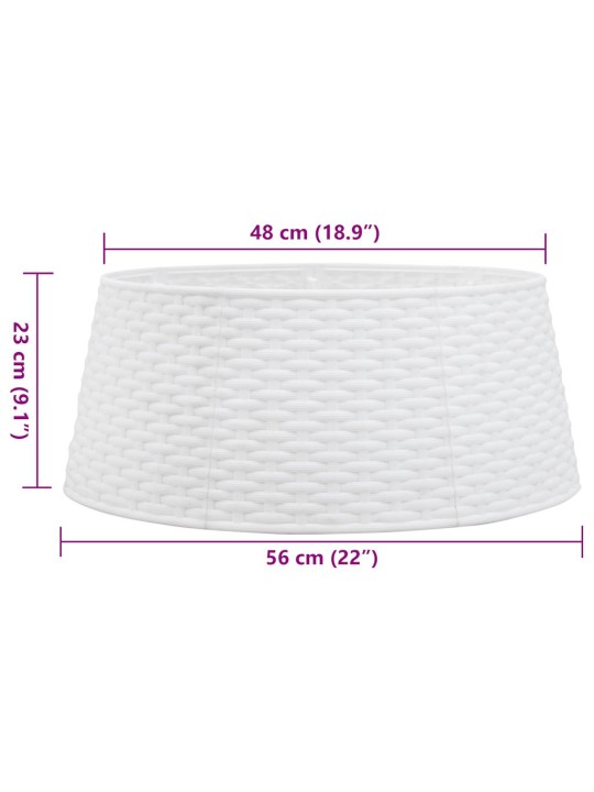 Kryt na stojan vánočního stromku bílý Ø 56 x 23 cm plast