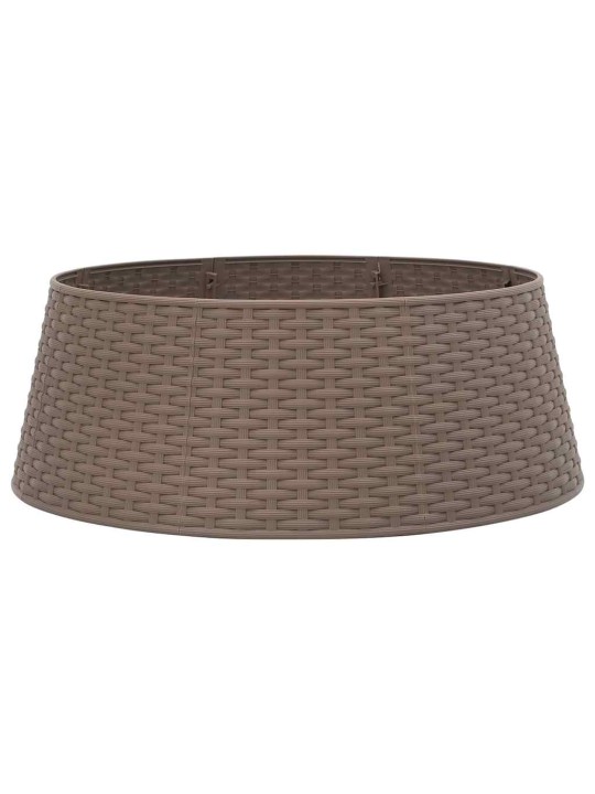 Kryt na stojan vánočního stromku hnědý Ø 65 x 23 cm plast