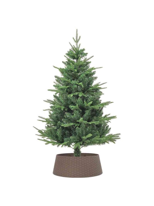Kryt na stojan vánočního stromku hnědý Ø 65 x 23 cm plast
