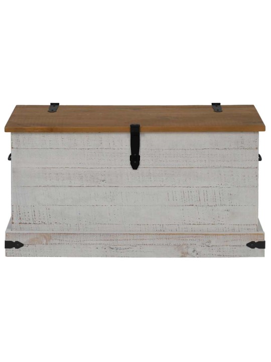 Úložná komoda halden bílý 91x48x47 cm borovicový masiv
