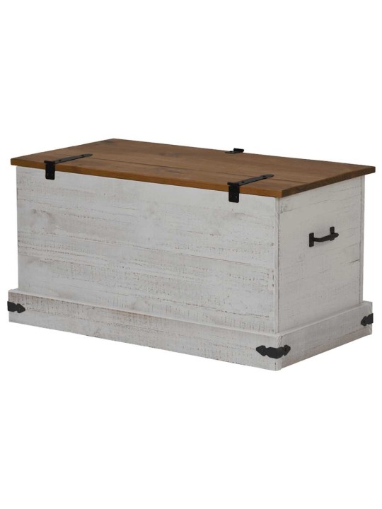 Úložná komoda halden bílý 91x48x47 cm borovicový masiv