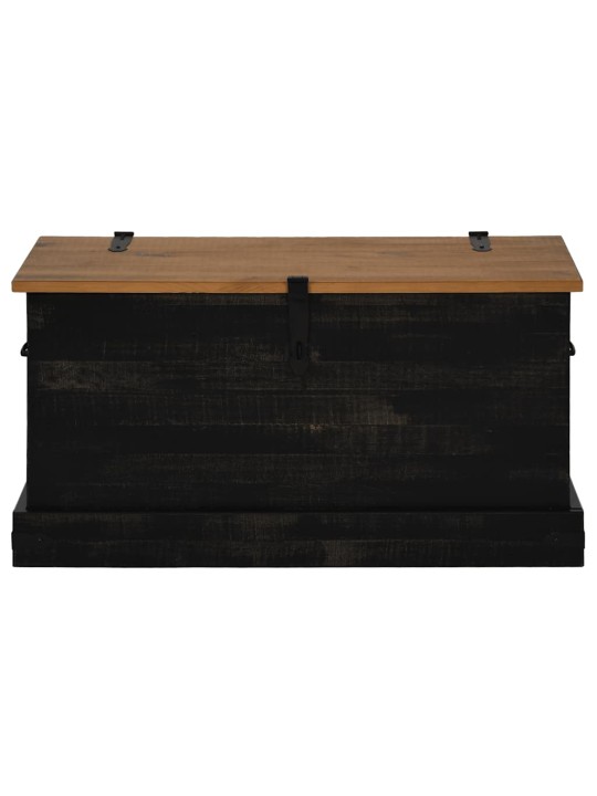 Úložná komoda halden černý 91x48x47 cm borovicový masiv
