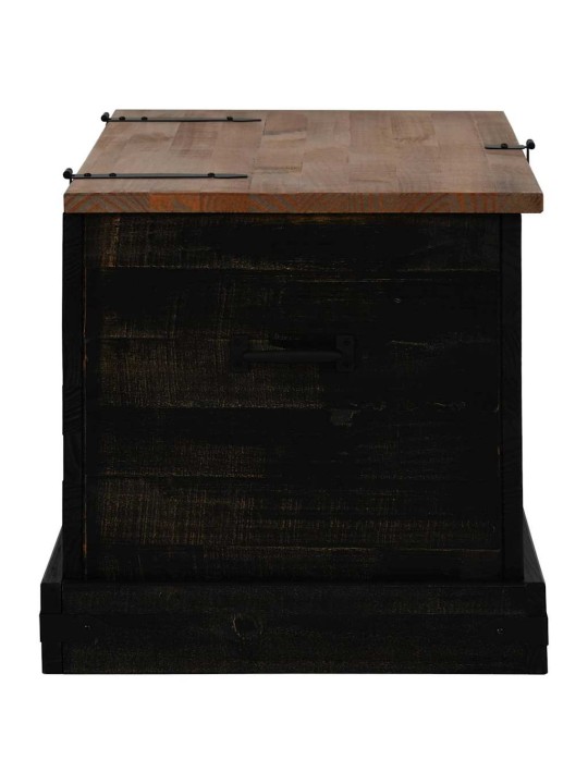 Úložná komoda halden černý 91x48x47 cm borovicový masiv