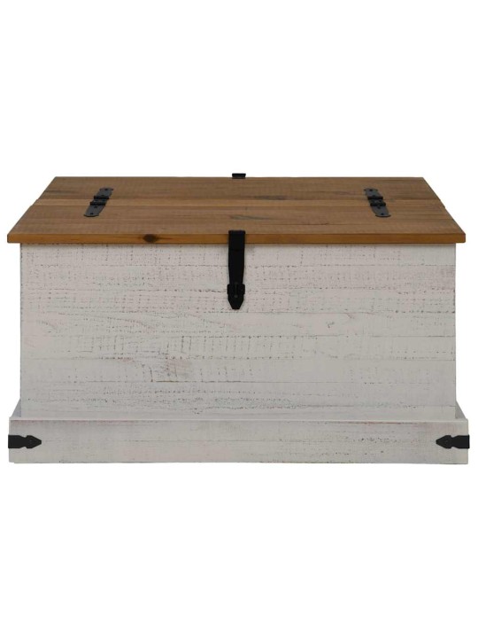 Úložná komoda halden bílý 91x91x47 cm borovicový masiv