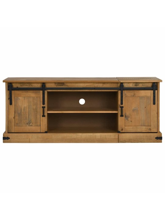 Tv skříňka halden 2 posuvné dveře 150x40x60 cm masivní dřevo