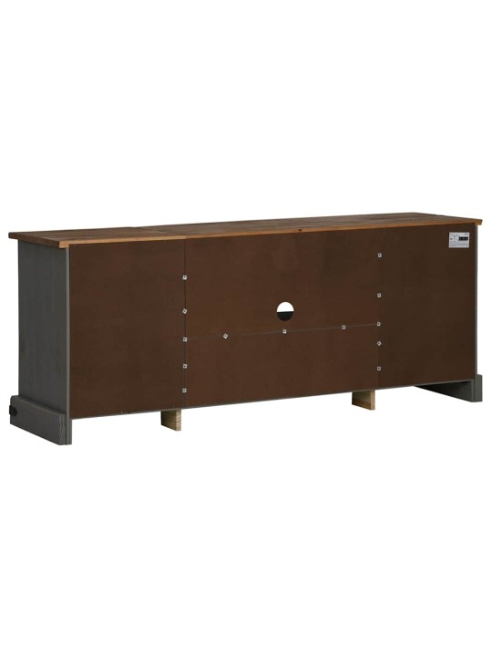 Tv skříňka halden 2 posuvné dveře šedá 150x40x60 cm masiv