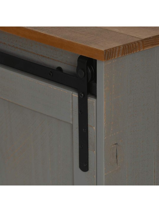 Tv skříňka halden 2 posuvné dveře šedá 150x40x60 cm masiv