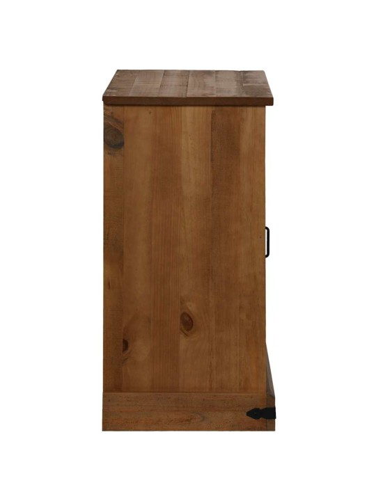 Příborník halden s posuvnými dveřmi 80x40x80 cm masivní dřevo