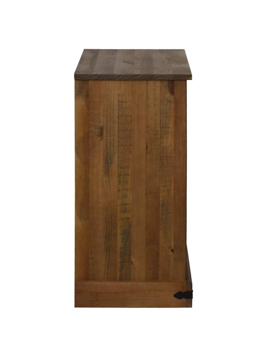 Příborník halden s posuvnými dveřmi 80x40x80 cm masivní dřevo