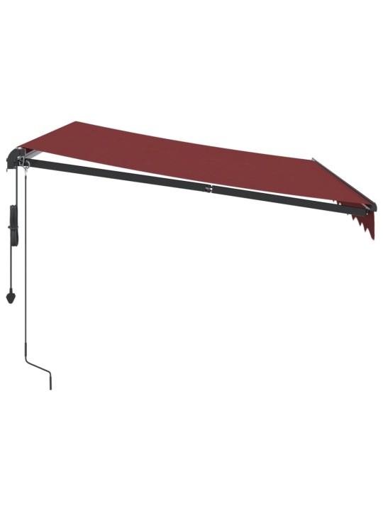 Automatická zatahovací markýza burgundská 300 x 250 cm