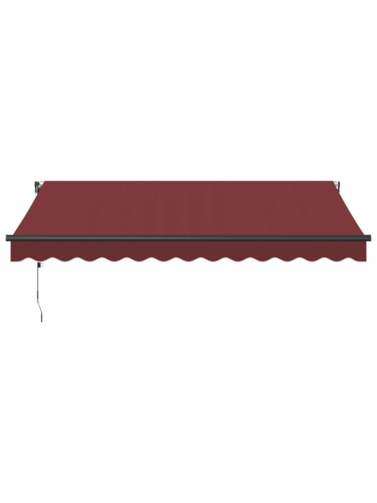 Automatická zatahovací markýza burgundská 350 x 250 cm