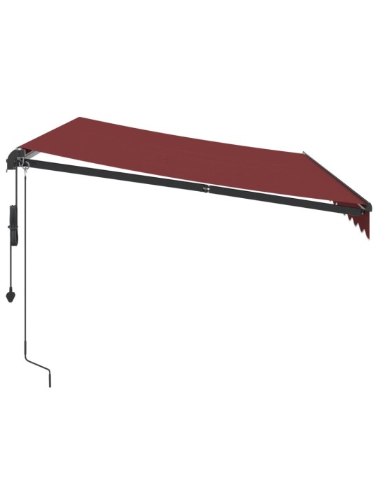 Automatická zatahovací markýza burgundská 350 x 250 cm
