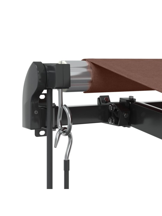 Automatická zatahovací markýza hnědá 350 x 250 cm