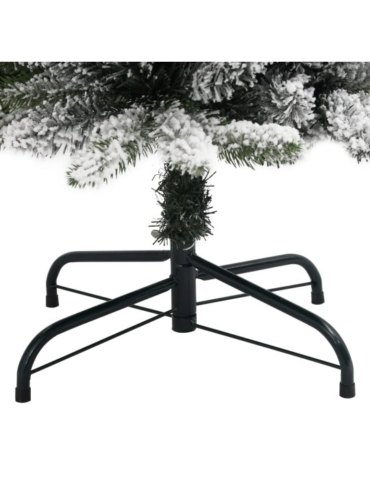Umělý úzký vánoční stromek zasněžený 240 cm PVC a PE