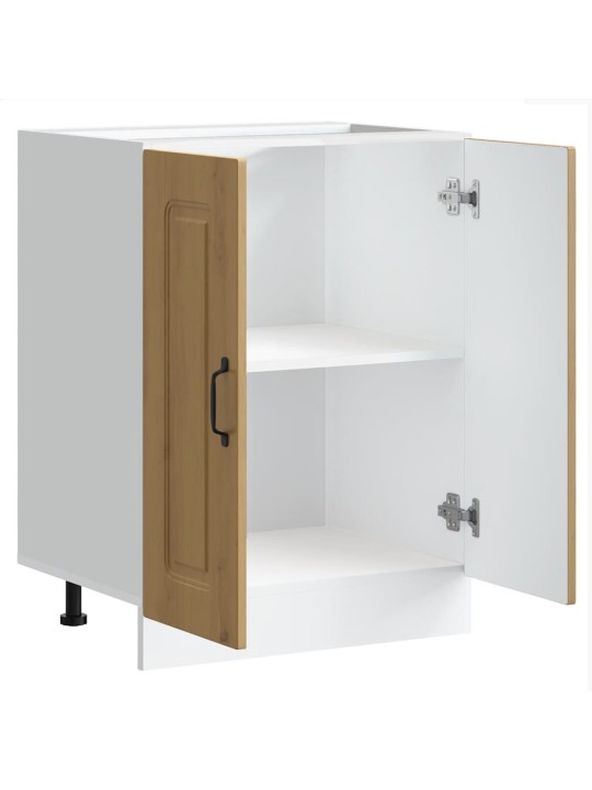 Skříňka pod umyvadlo "kalmar" dub artisan 60x46x81,5cm kompozit
