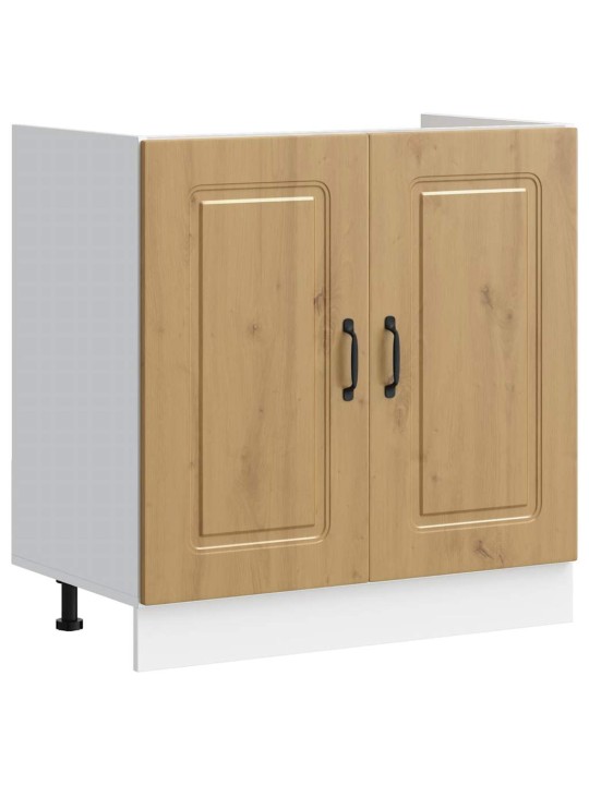 Skříňka pod umyvadlo "kalmar" dub artisan 80x46x81,5cm kompozit