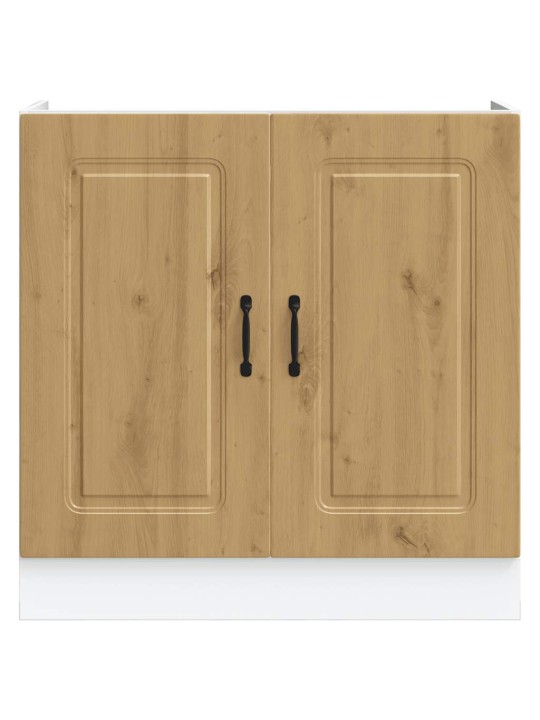 Skříňka pod umyvadlo "kalmar" dub artisan 80x46x81,5cm kompozit