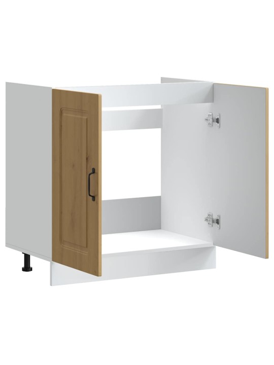 Skříňka pod umyvadlo "kalmar" dub artisan 80x46x81,5cm kompozit