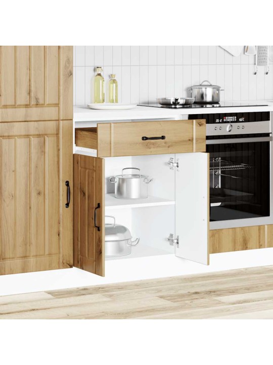 Kuchyňská spodní skříňka "lucca" artisan oak kompozitní dřevo