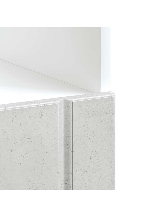 Skříňka na troubu "lucca" betonově šedá kompozitní dřevo