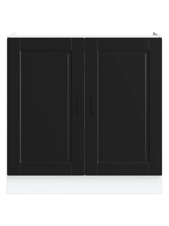 Skříňka pod umyvadlo "porto" černý 80x46x81,5 cm kompozitní