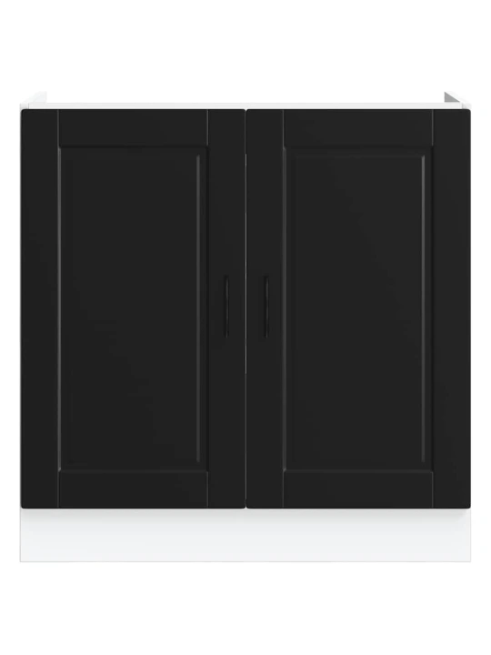 Skříňka pod umyvadlo "porto" černý 80x46x81,5 cm kompozitní