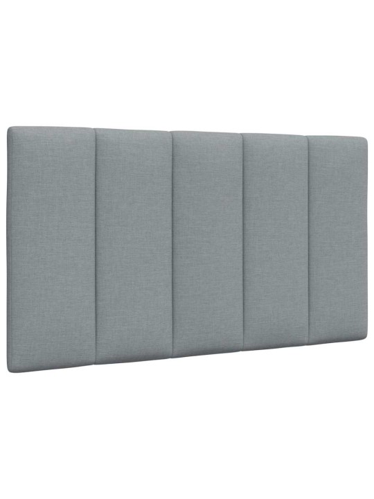 Rám postele bez matrace světle šedý 90 x 200 cm textil