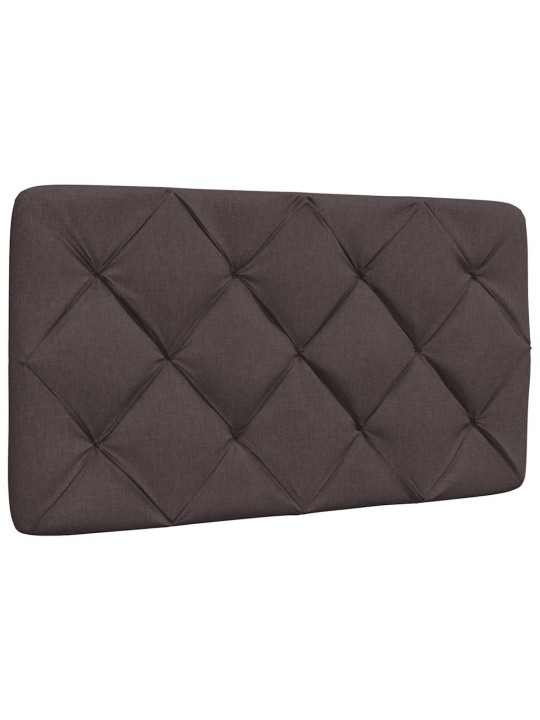 Rám postele bez matrace tmavě hnědý 90 x 200 cm textil