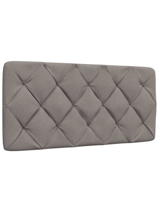 Rám postele bez matrace taupe 100 x 200 cm textil