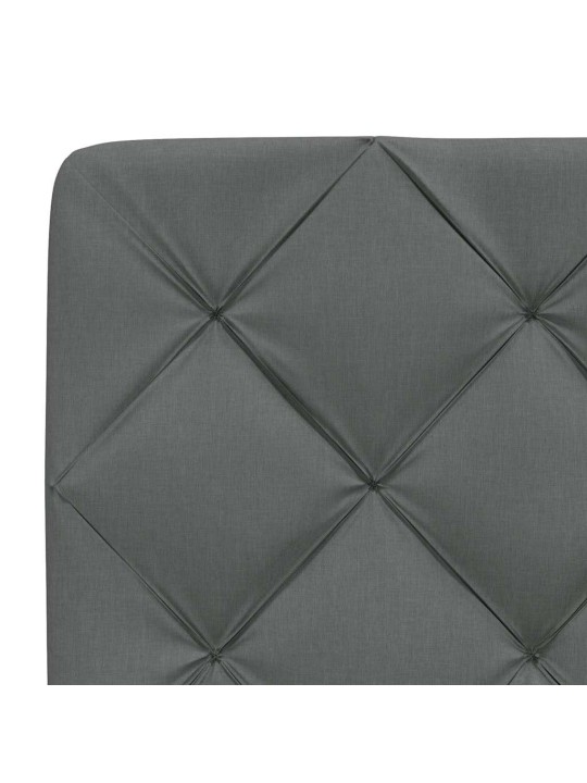 Rám postele bez matrace tmavě šedá 120 x 200 cm textil