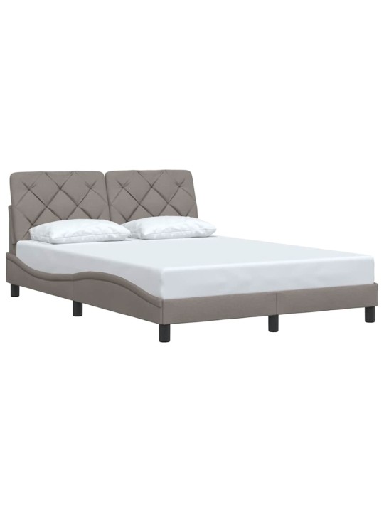 Rám postele bez matrace taupe 120 x 200 cm textil