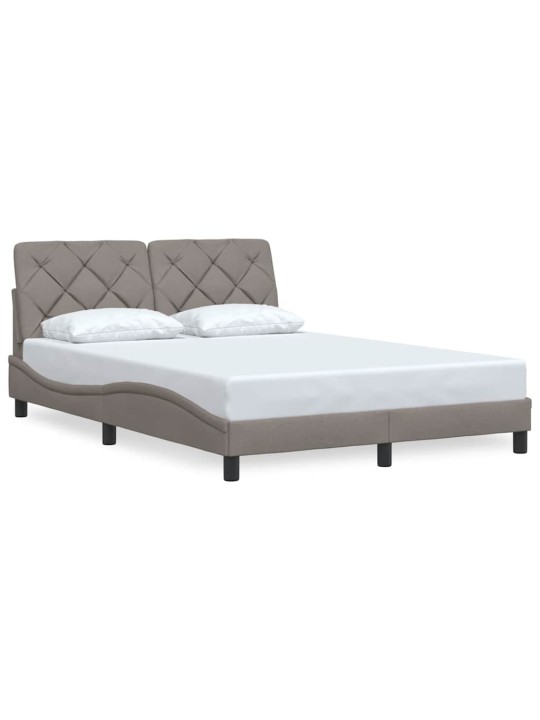 Rám postele bez matrace taupe 120 x 200 cm textil