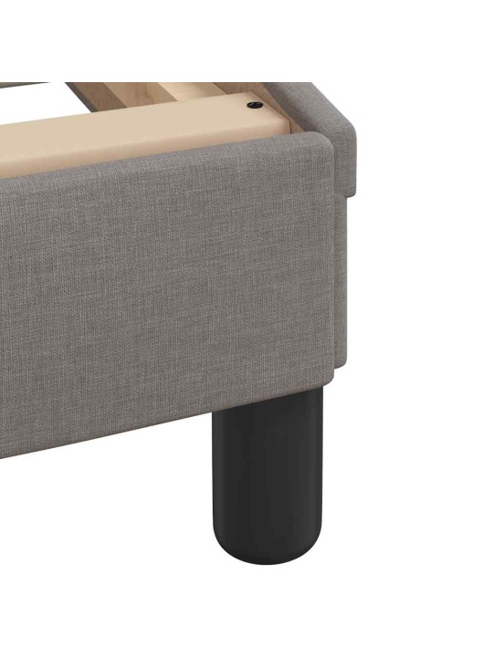 Rám postele bez matrace taupe 120 x 200 cm textil